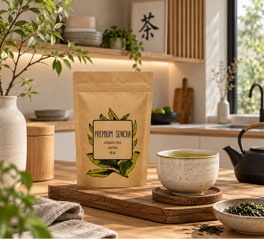 Sencha Premium Leo Tea – japońska zielona herbata w opakowaniu